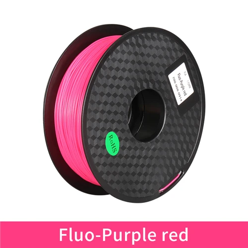 Fluo-Purple red PLA 1,75 мм нити 1 кг печати красочные материалы для 3D-принтеры экструдер ручка Радуга Пластик аксессуары черный, белый цвет цвета красный, серый - Цвет: Fluo-Purple red