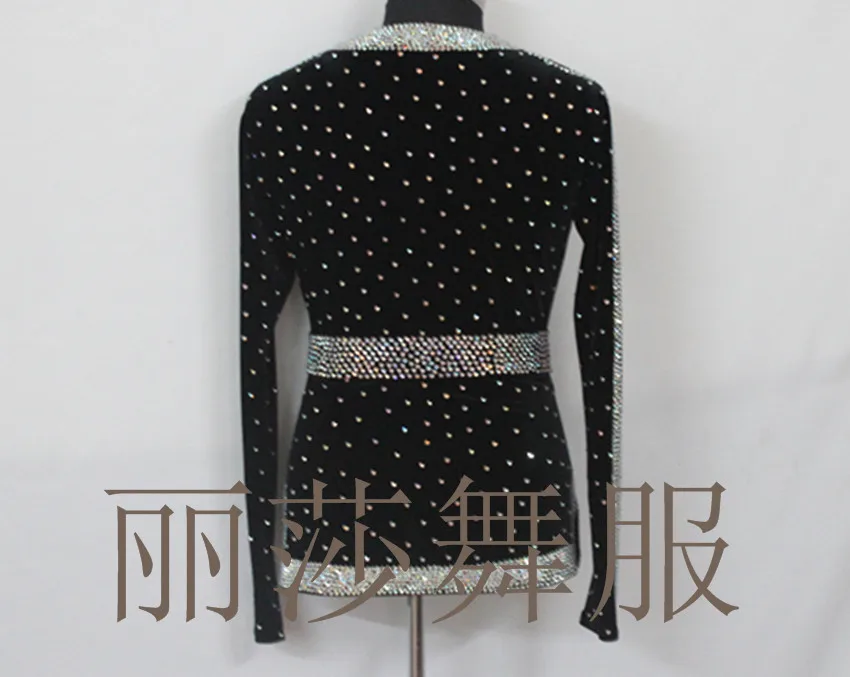 

Customize 2018 National Ballroom Dance Latin Rhinestone Clothes For Men