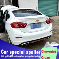 2017 2018 new design rear trunk wing spoiler for chevrolet cruze high quality and hardness abs material by primer or black white