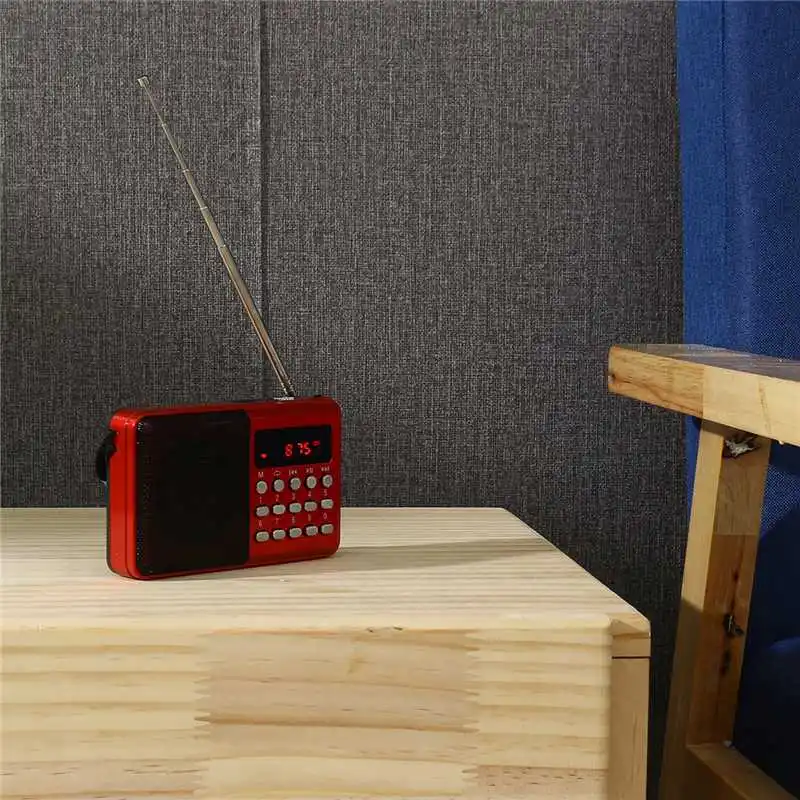 Горячая портативный радио Ручной цифровой FM usb TF MP3 плеер радио приемник DC 5 В 0.5A динамик usb зарядный кабель