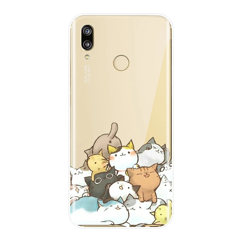 Мягкий чехол для телефона huawei P8 P9 Lite Mini Kawaii Cat, силиконовый чехол на заднюю панель для huawei P20 Lite Pro P9 P10 Plus P Smart чехол