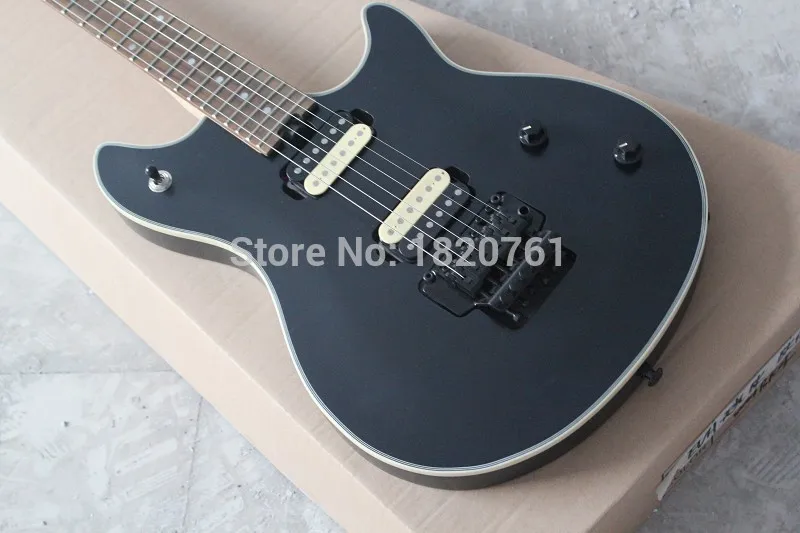 Бесплатная доставка Custom Shop гитара палисандр EVH Вольфганг Черный 6 струны