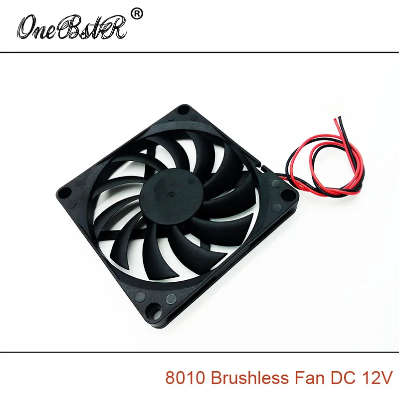 8010 DC 12V 0.15A бесщеточный вентилятор 80X80X10mm XH2.54 2Pin источник питания 80 мм 8 см