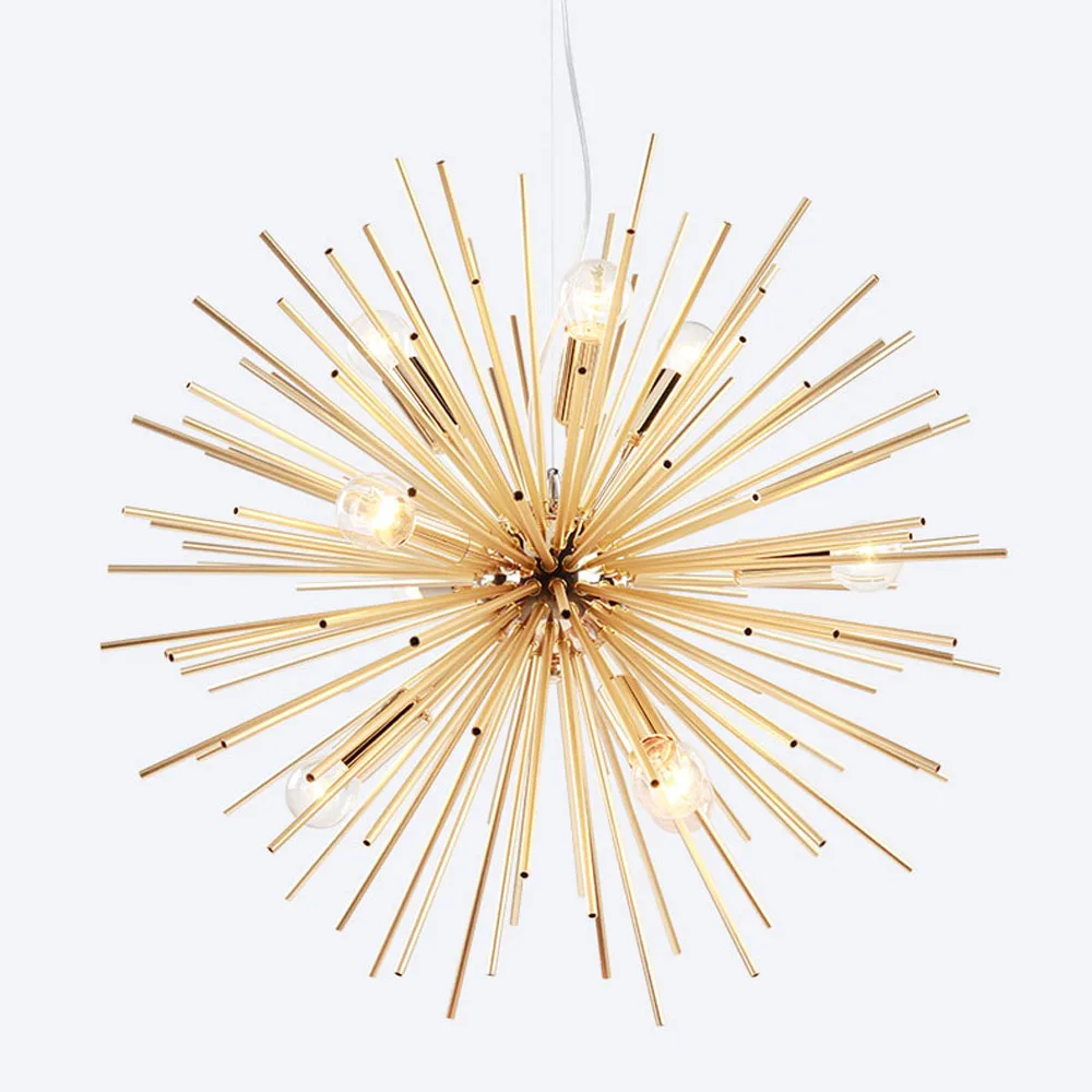 

Скандинавские подвесные светильники в античном стиле, лампы для гостиной, Золотое художественное светодиодный ное освещение, Современное ...