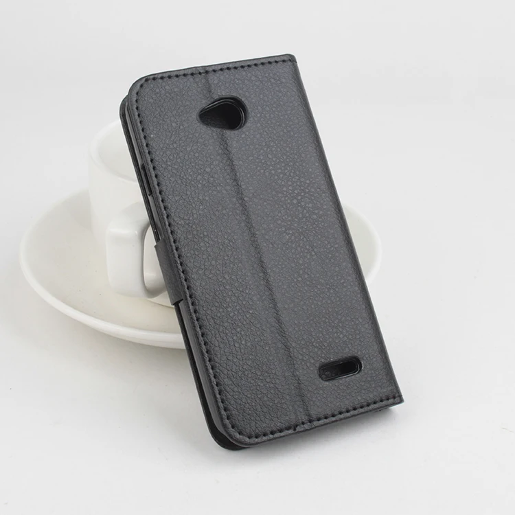 Litchi для LG L70 чехол хорошее качество Новый кожаный + жесткий корпус мобильного