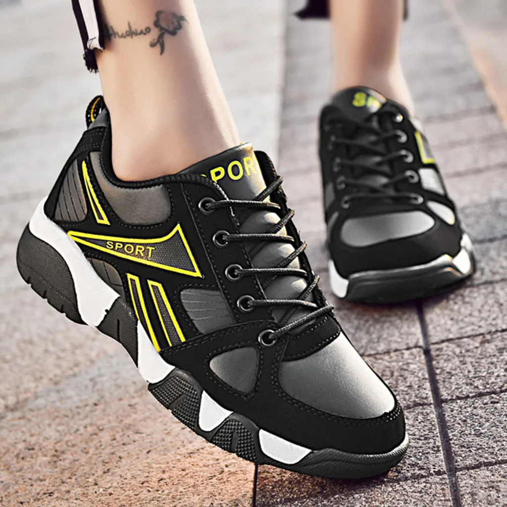 Мужские кроссовки без застежки YOUYEDIAN Повседневная дышащая обувь на плоской