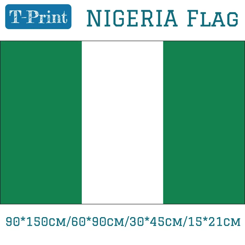 

Flag Of Nigeria 90*150cm/60*90cm/15*21cm National Day 3x5ft Hanging Flag 40*60cm Car Flag