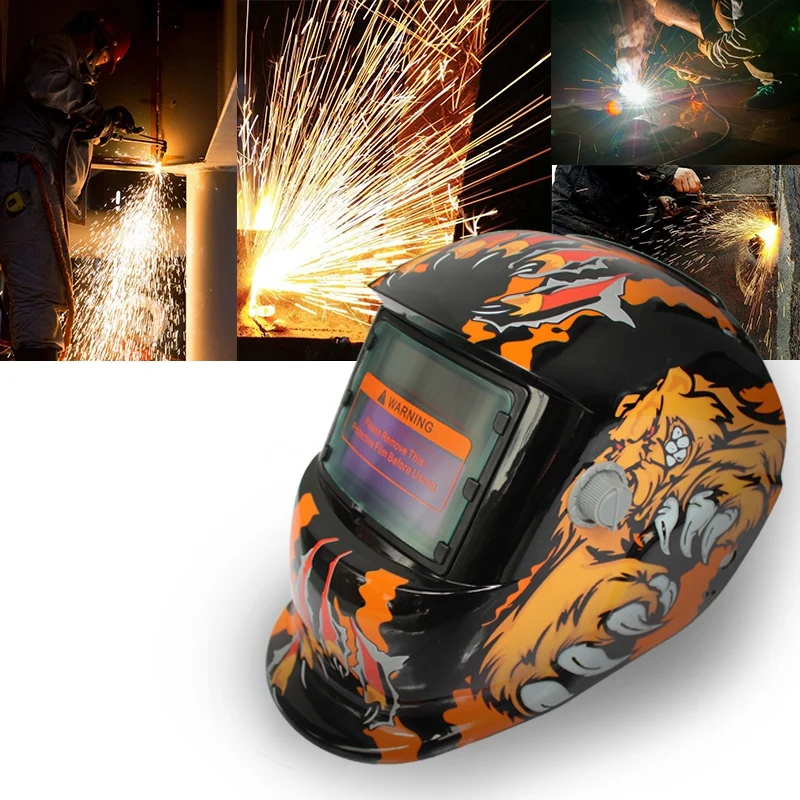 (Drop shipping) 2018 New Pro Solar Welder Mask Auto-Darkening Welding Helmet Polar bear | Инструменты
