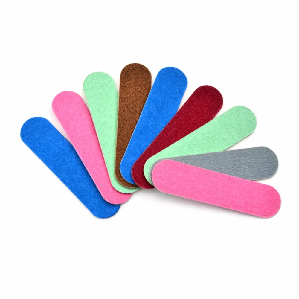 

10 pcs Professional Nail Sandpaper Mini Nail Files Sanding Nail Buffer Salon Glitter Manicure UV Gel Tips Remover Nails Tools