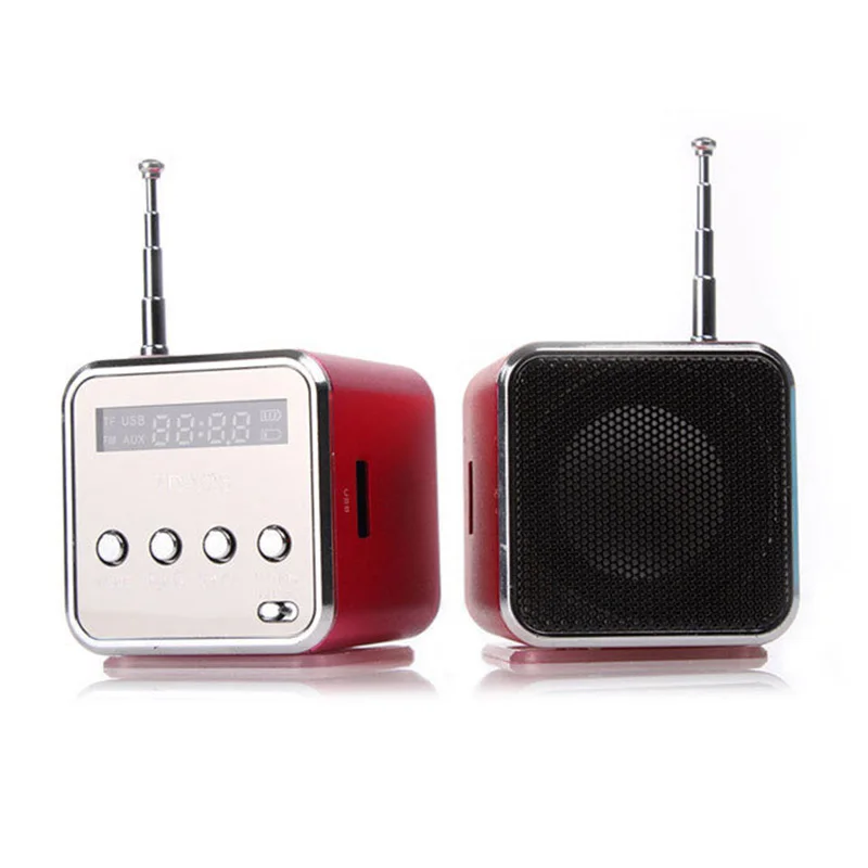 TD V26 Bluetooth Портативный мини Динамик MP3 музыкальный плеер ЖК дисплей Поддержка FM