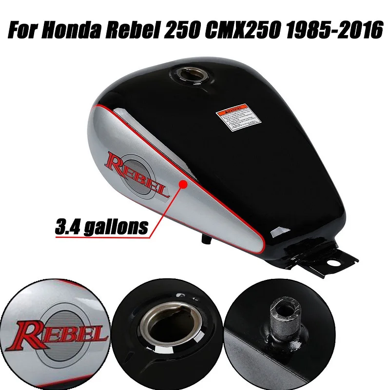 Мотоцикл 3,4 галлонов Топливный бак газа для Honda CMX 250 CMX250 Rebel 1985- 04 05 06