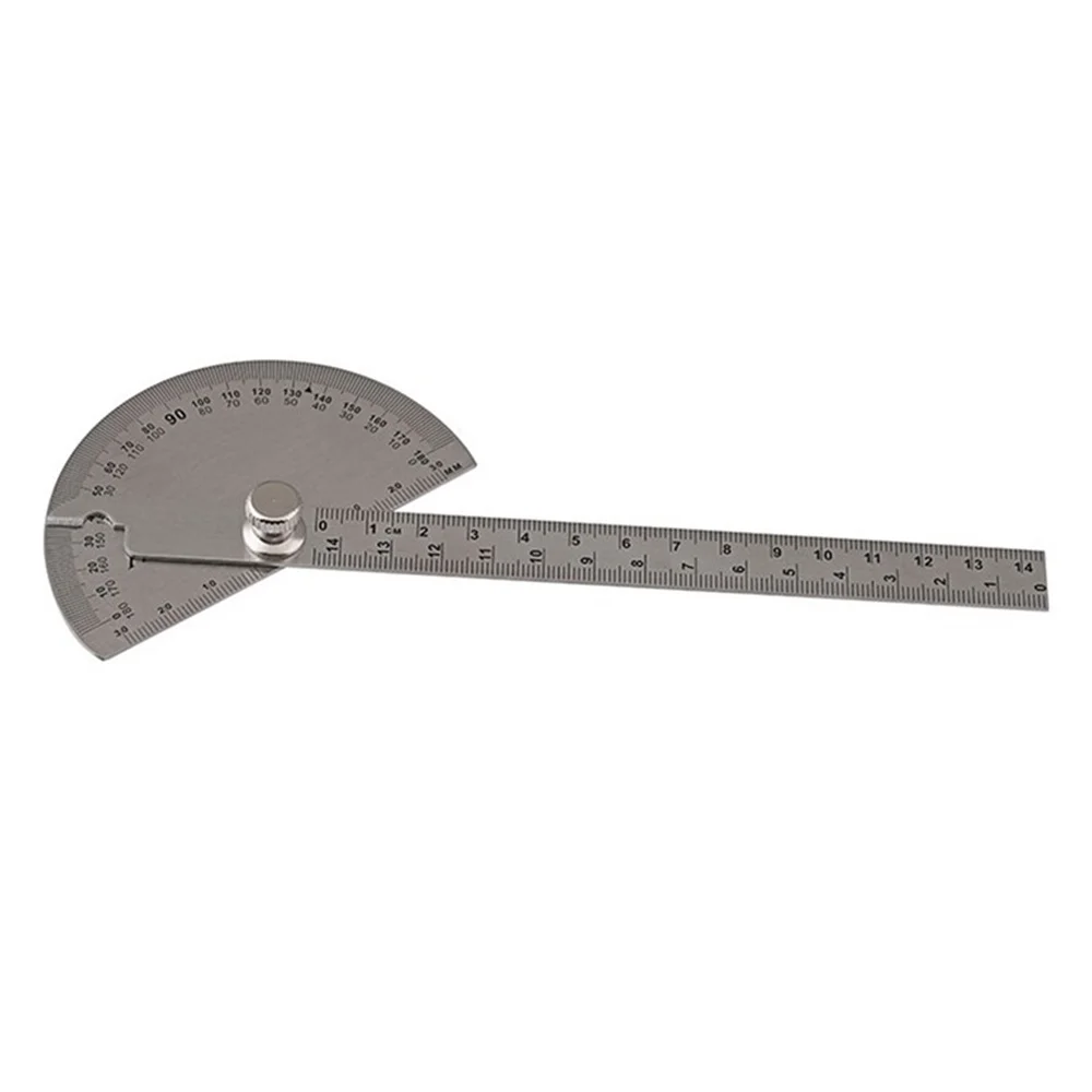 

150mm stainless Steel 180 degree Measuring Ruler Tool Angle Protractor Ruler measure tools