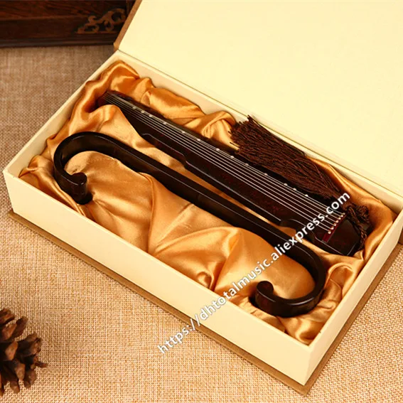Миниатюрная модель Guqin, Реплика, чехол Mini G, мини музыкальный инструмент, украшения, коллекции, китайские традиционные подарки