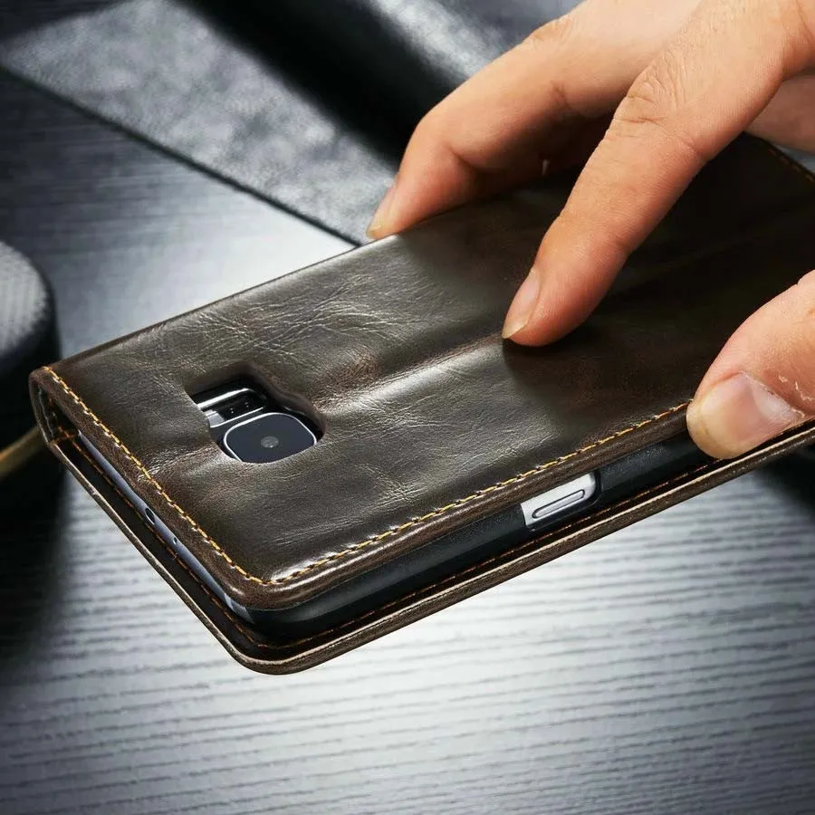 Чехол для телефона A3 (2015) A310 (2016) CaseMe роскошный кожаный чехол Samsung Магнитный флип с