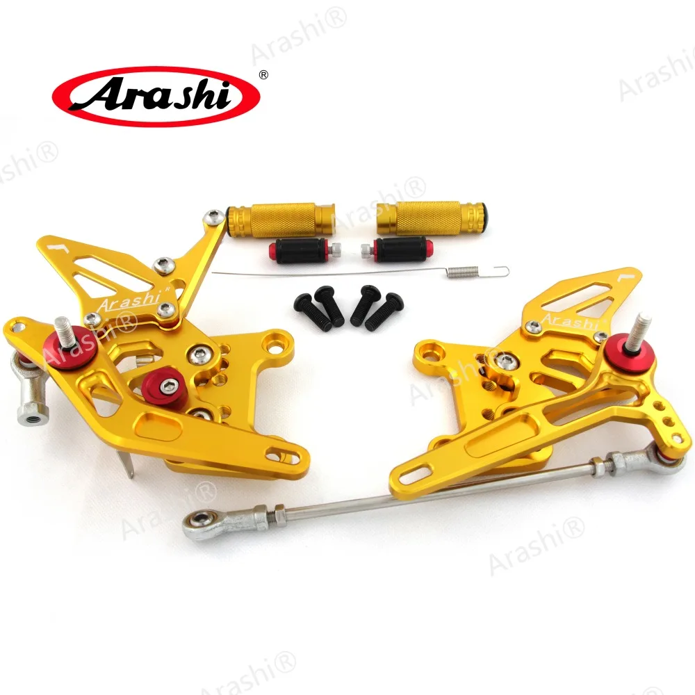 Араши для TRIUMPH Speed Triple 1050 2005 2010 CNC Регулируемые подножки Rider Rearset Rest 2006 2007 2008