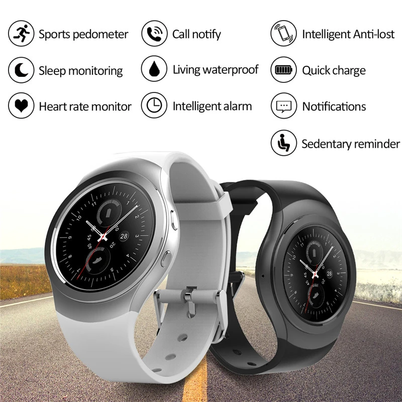 Relogio inteligente AS2 PK KW28 GT88 поддержка пульсометра умные часы для мужчин apple huawei xiaomi htc
