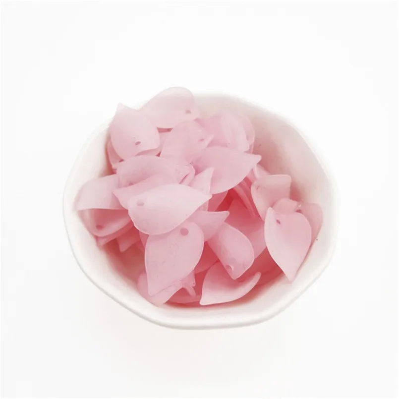 20 шт./лот розовый цветок лепестки кулон ювелирных изделий Смола ручной работы для