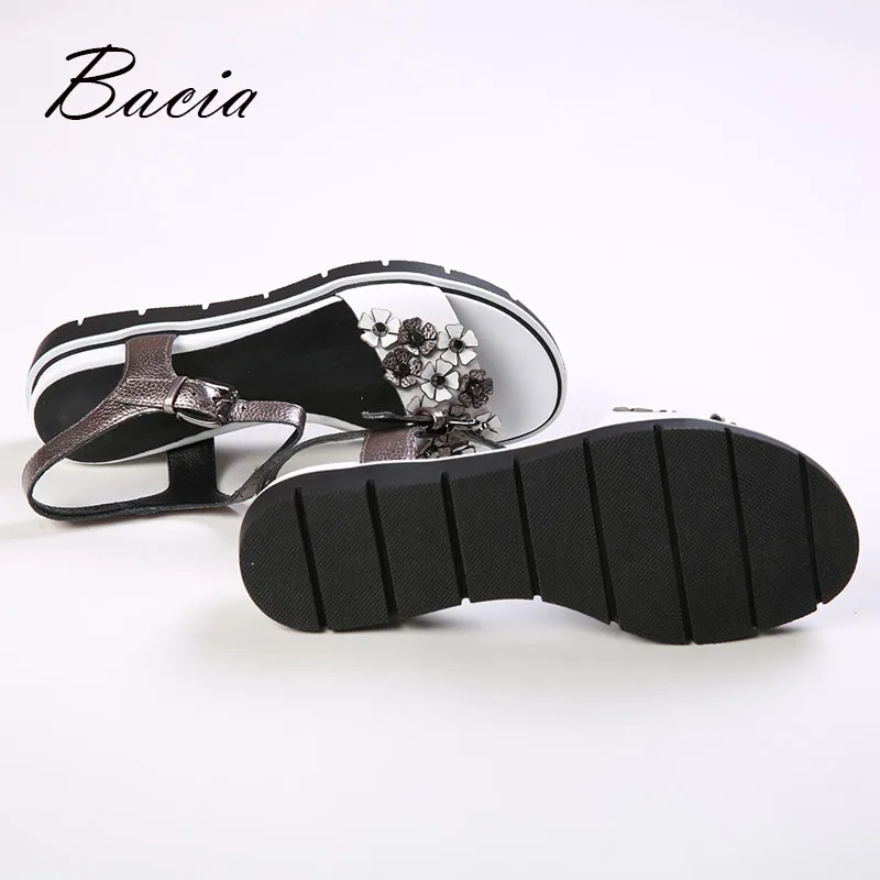 Женские босоножки Летняя женская обувь удобные дышащие из мягкой кожи на плоской