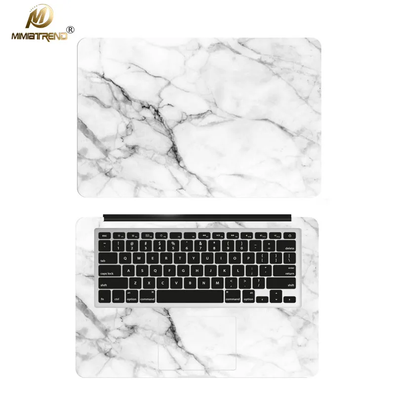 Mimiatrend белый Мрамор зерна ноутбука Наклейка Наклейки чехол для Apple Macbook Air Pro retina 11 13