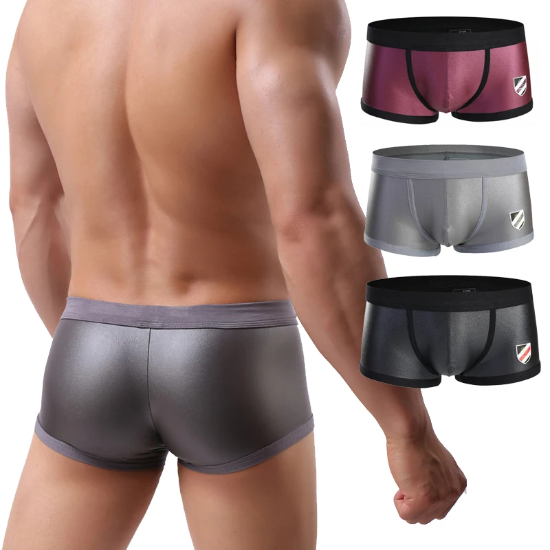 Мужские трусы боксеры из искусственной кожи от Brave Person Calzoncillos Hombre Boxer Marca|Мужские