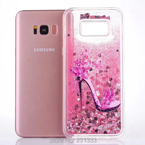 Жидкий зыбучий песок блестящий цветок Мягкий ТПУ чехол для Samsung Galaxy S8 PLUS Единорог