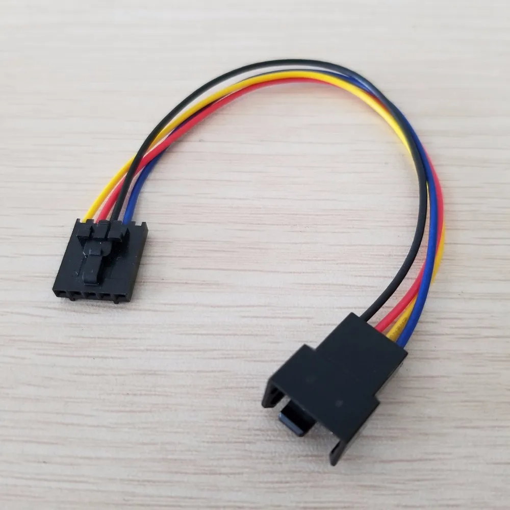 10 шт./лот 5Pin гнездо к 4Pin адаптера PWM вентилятор охлаждения удлинитель питания