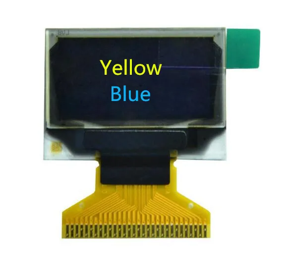 2 цветный OLED дисплей 0 96 дюйма желтый синий 30 контактный драйвер SSD1306|driver|screendriver