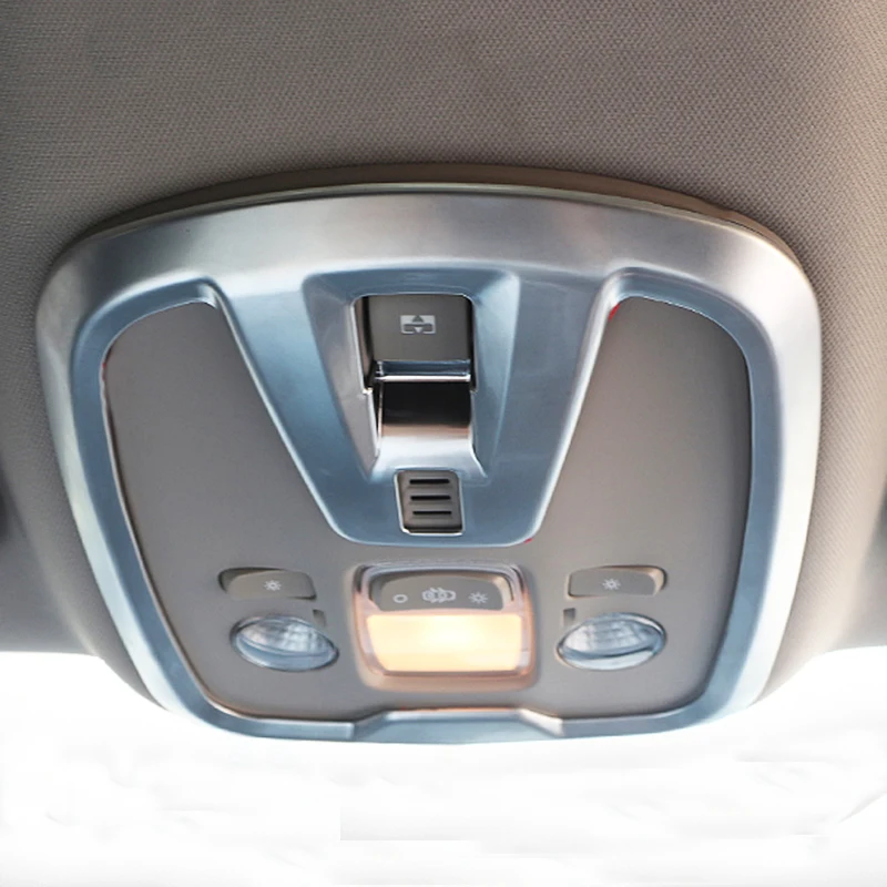 Front 1piece TOMEFON для PEUGEOT 308 ABS Хромированная крыша автомобиля лампа для чтения освещение аксессуары отделка Авто покрытие Стайлинг - Название цвета: Front 1piece