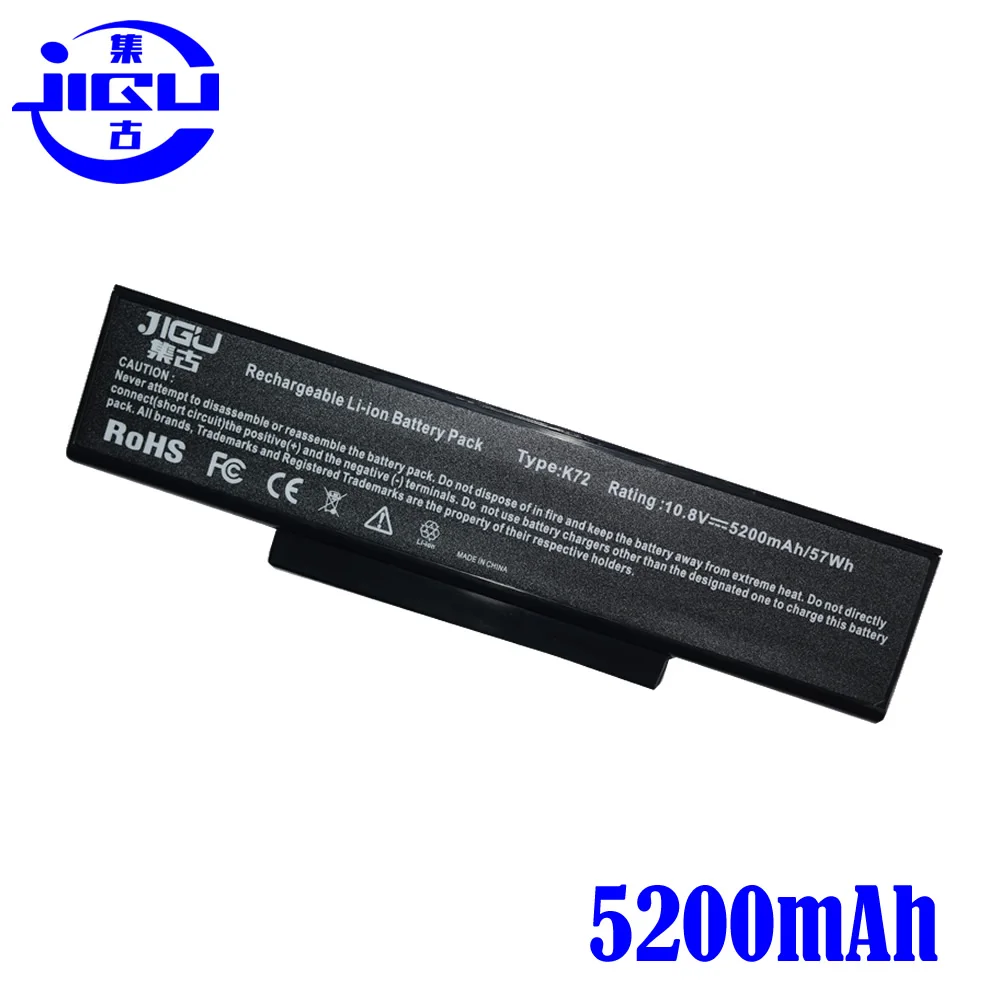 JIGU 6 ячеек ноутбук Батарея 70 NZYB1000Z A32 K72 для Asus A72 A72D A72DR A72J K72D K72F K72J K72JA