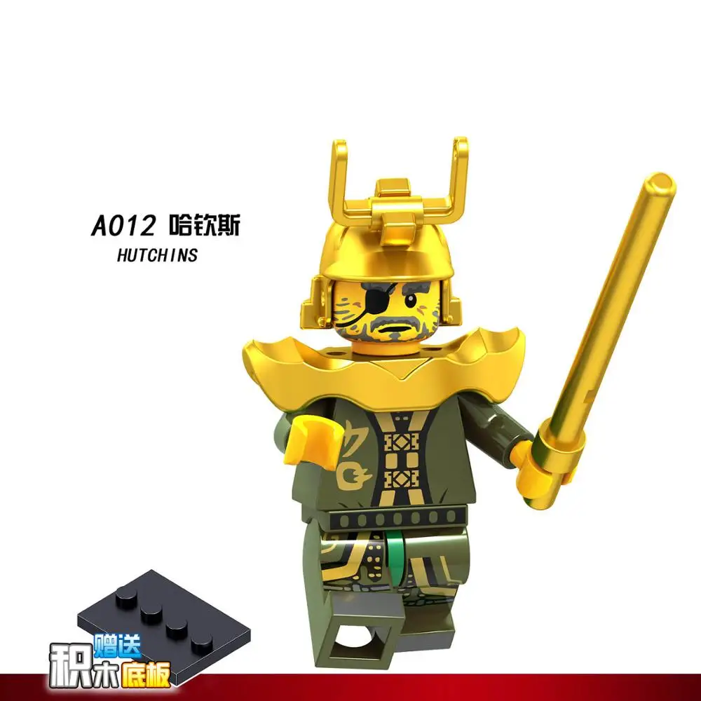 Небесно-голубой Для мотоцикла ниндзя, фигурки, Kai Jay Zane Nya Lloyd Garmadon WU с оружием, строительные блоки, кирпичи, игрушки - Цвет: Небесно-голубой
