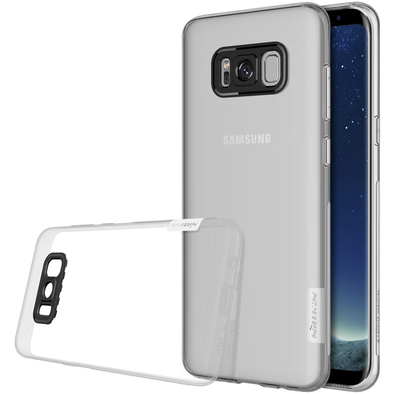 Силиконовый чехол Nillkin для Samsung Galaxy S8 Plus прозрачные мягкие чехлы из ТПУ задняя
