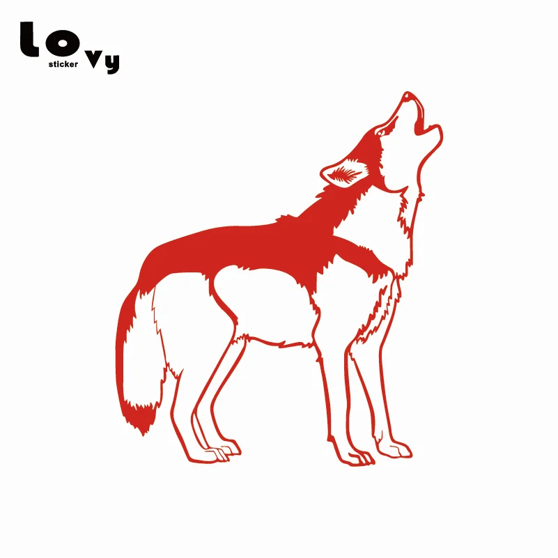 Howling Husky виниловая забавная наклейка для автомобилей мультяшная на автомобиль с