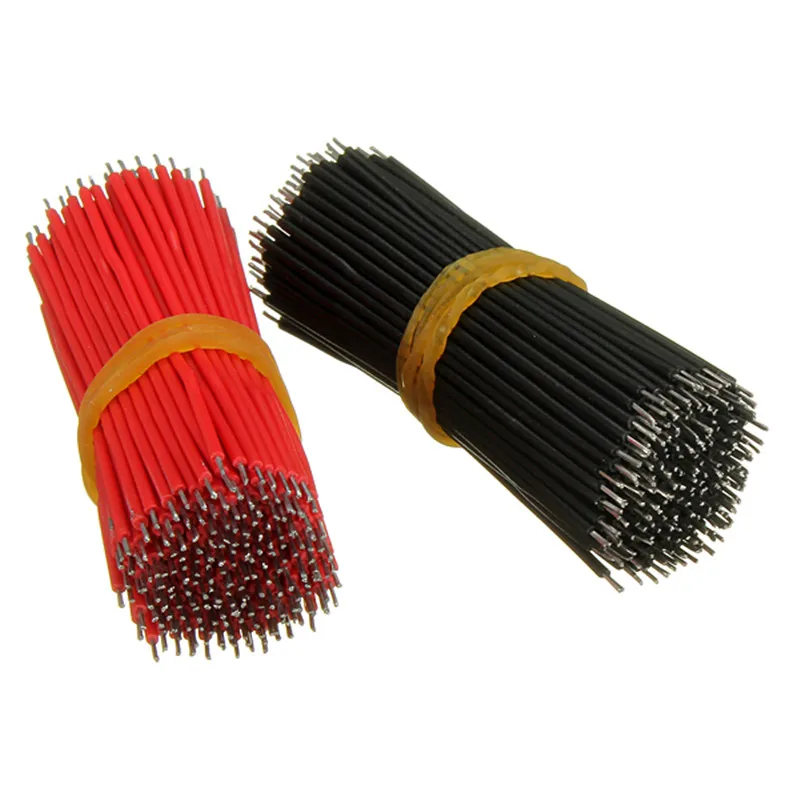 SWILET 400 шт./лот 6 см 26AWG 2 цвета ассорти комплект материнская плата Макет соединительный кабель Провода Луженая для Arduino