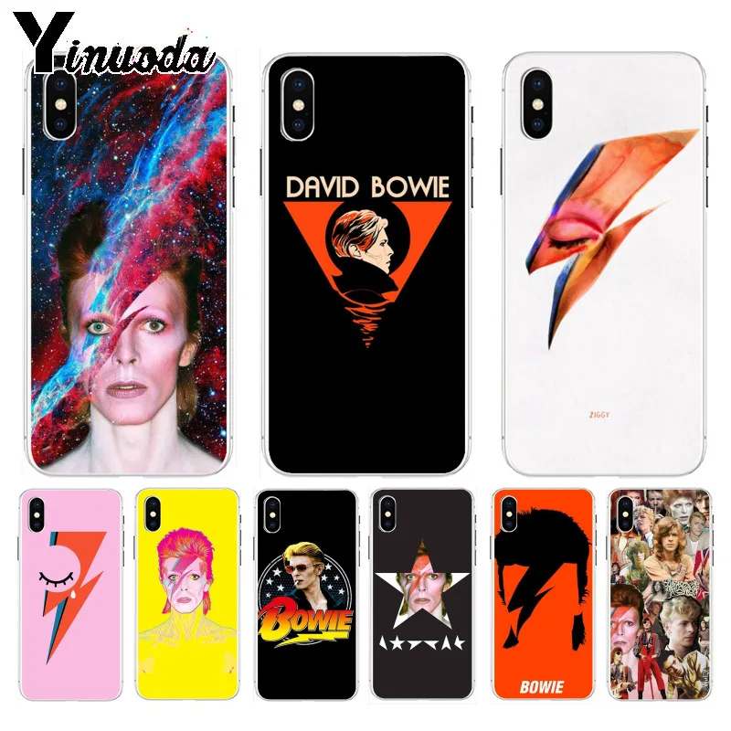 Yinuoda David Bowie Мягкий ТПУ силиконовый чехол для телефона аксессуары Apple iPhone 8 7 6 6S Plus X