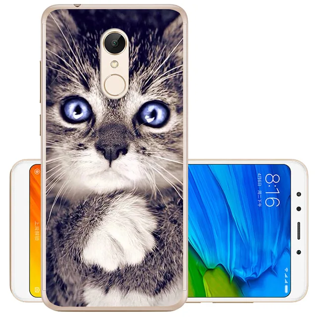 35 Мягкий силиконовый чехол для Xiaomi Redmi 5, чехол с милым мультяшным принтом для телефона, чехол для Redmi 5 Plus Redmi5, мягкий чехол из ТПУ - Цвет: 35