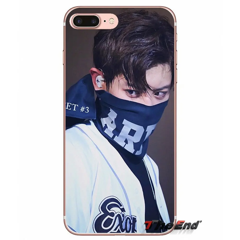 Для Apple IPhone X 4 4S 5 5S SE 5C 6 6s 7 8 плюс Plus Силиконовые чехлы Chanyeol Чан Ёль экзо | Мобильные
