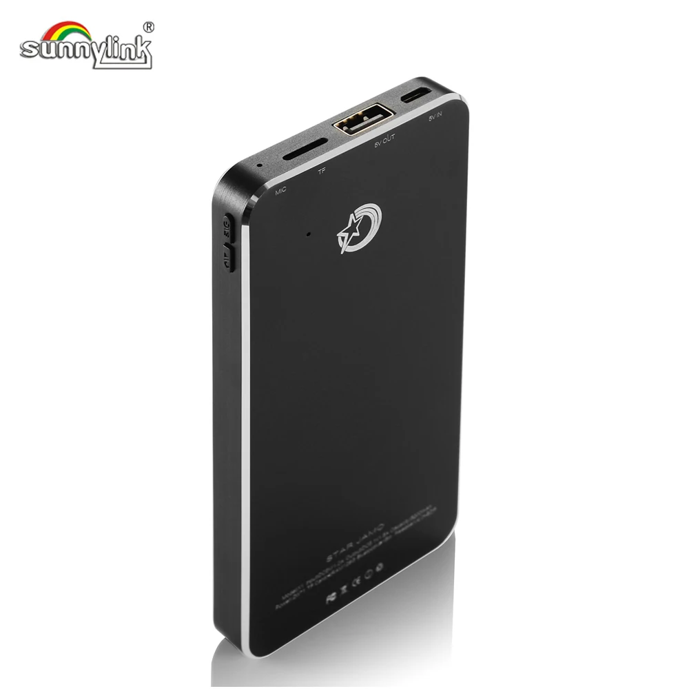 Sunnylink Многофункциональный тонкий внешний аккумулятор Bluetooth динамик 5200 мАч