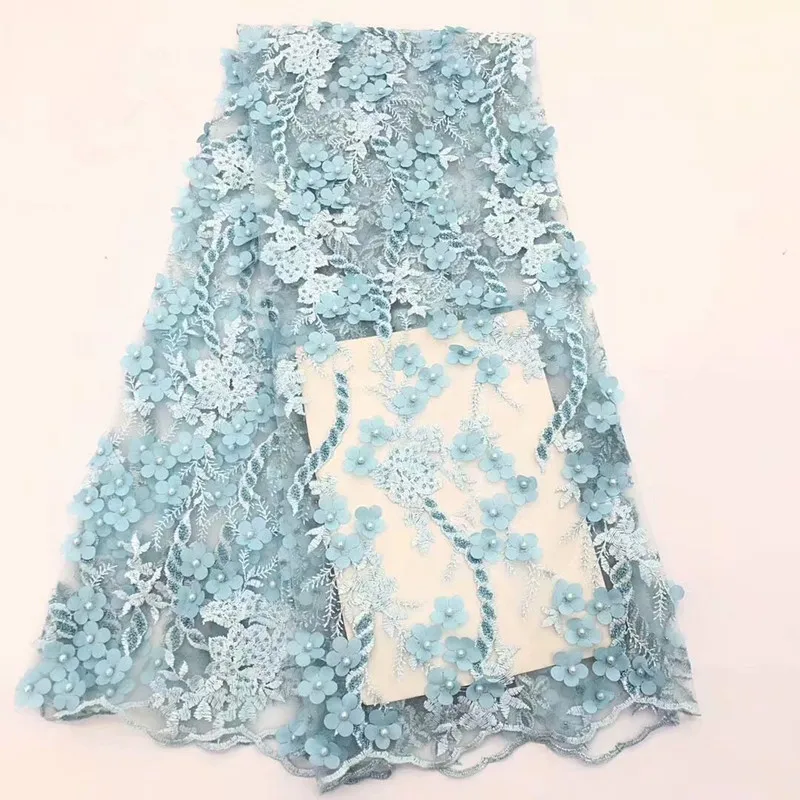 Красивая Лавандовая африканская кружевная ткань высокого качества нигерийское