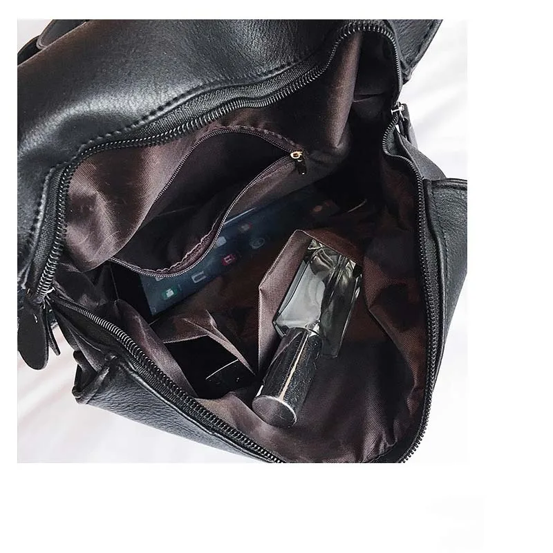 Новый Ретро стиль pu кожа путешествие в мумию Сумка сплошной цвет женский рюкзак