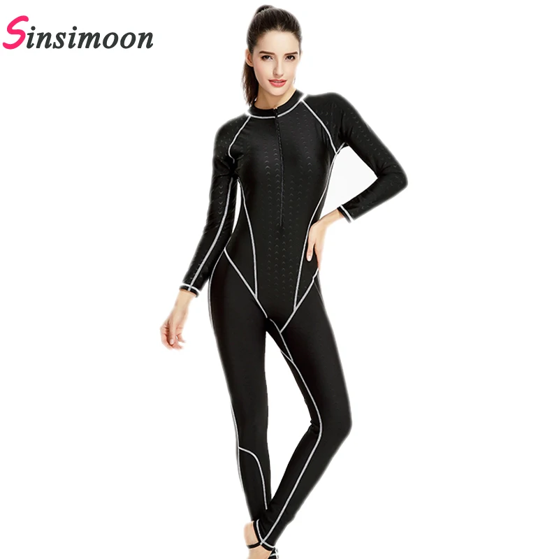 Женский купальник Sharkskin спортивный короткий гидрокостюм сухого типа|swimsuit long