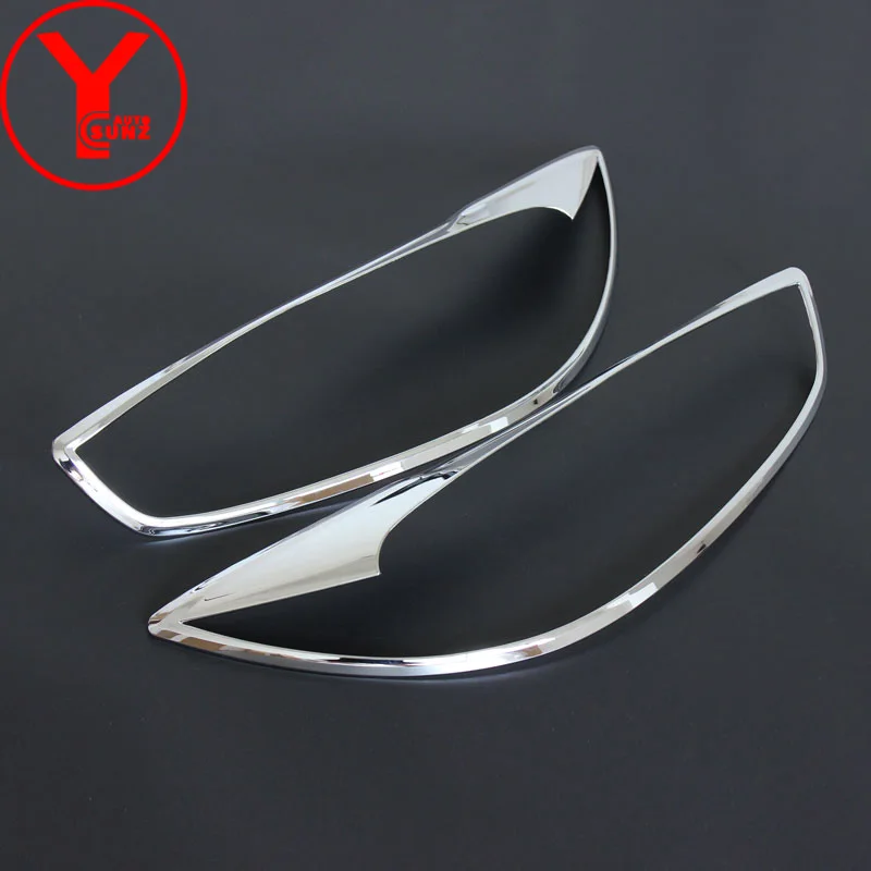 chrome Хромированный головной светильник, головной светильник, крышка для mazda CX-5 cx5 2013, запчасти для автостайлинга, аксессуары для mazda cx5 YCSUNZ - Цвет: chrome