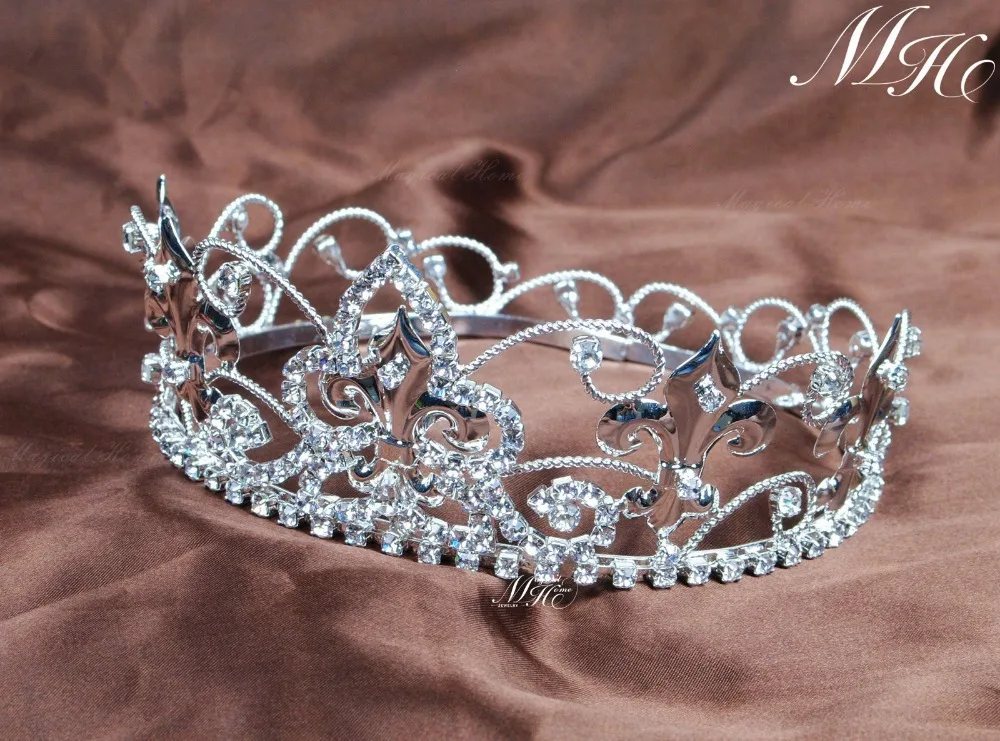 Тиары яркие круглые с кристаллами для детей | Украшения и аксессуары