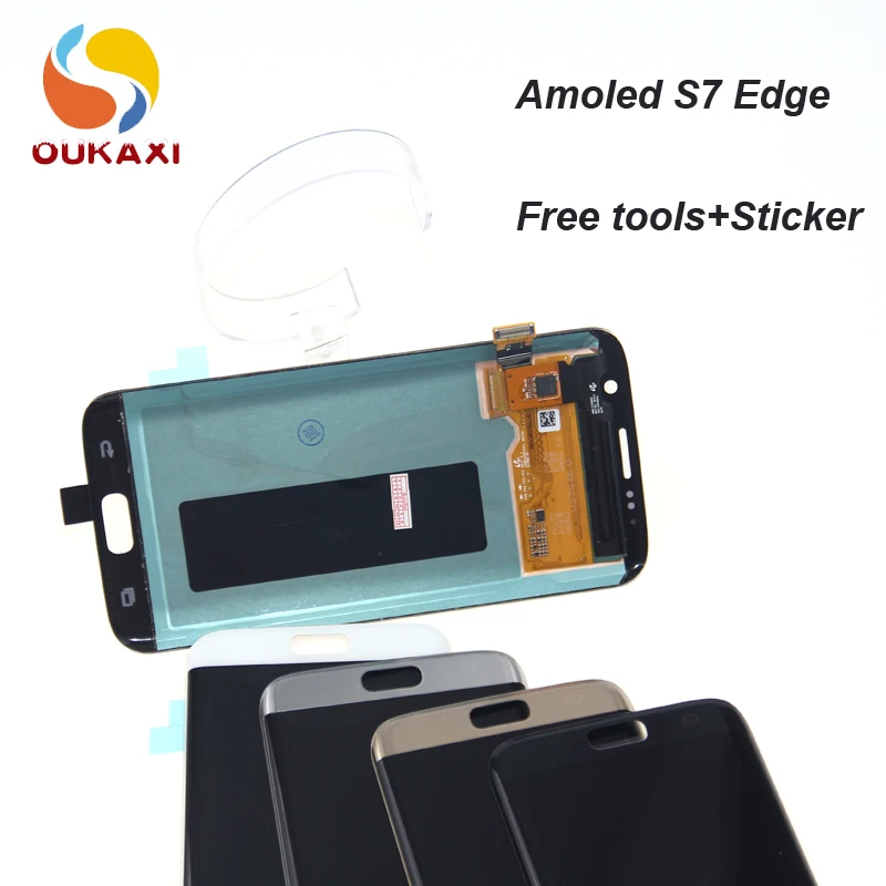 Протестировано для samsung Galaxy S7 edge lcd G935 G935F Super AMOLED ЖК-дисплей экран дигитайзер сборка