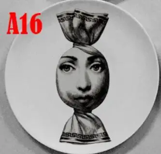 8 дюймов, популярные европейские изготовленные на заказ 21 см Милан rosenthal Piero fornasetti тарелки дизайн подвесная декоративная тарелка Diva настенная подвеска - Цвет: P