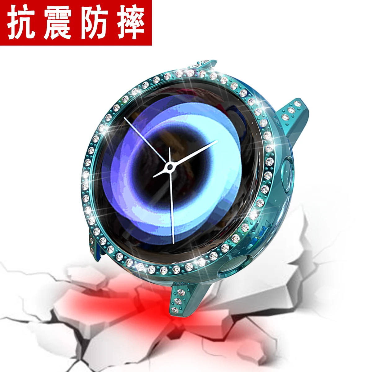 Алмазный чехол для samsung Galaxy Watch, активный бампер, ремешок для смарт-часов, аксессуары для ПК, защитная оболочка, защитная крышка, рамка
