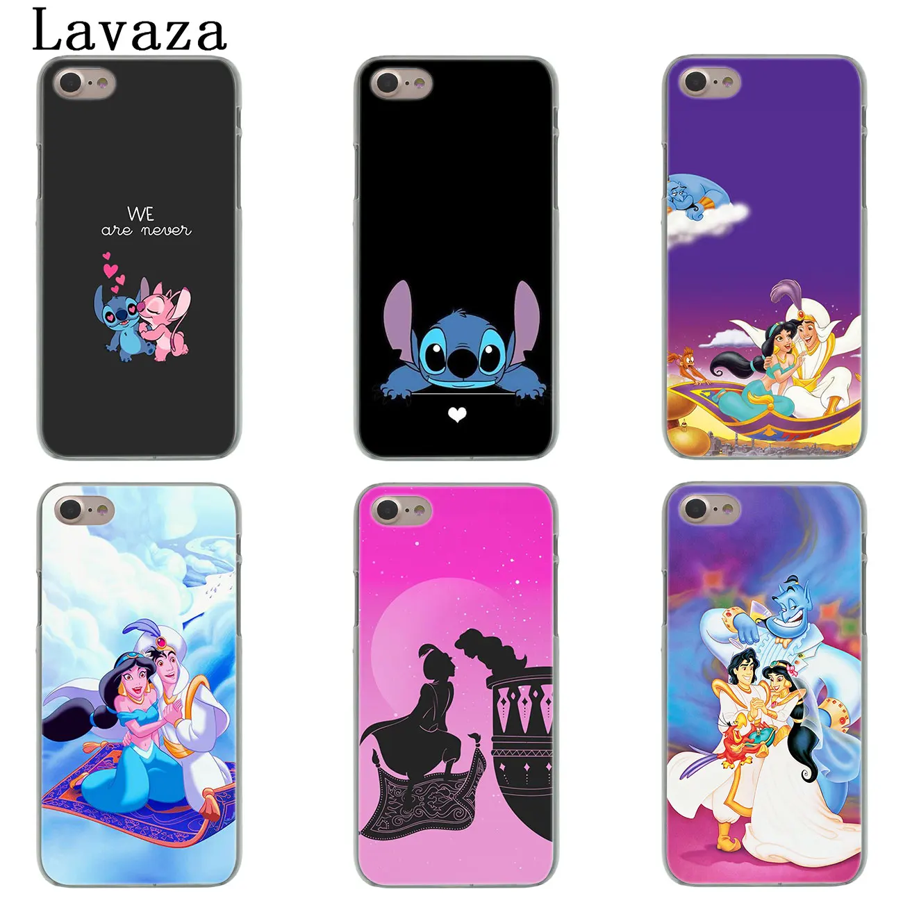 Lavaza милый Лило Ститч Аладдин мультфильм жесткий чехол для телефона iPhone XR X XS 11 Pro Max