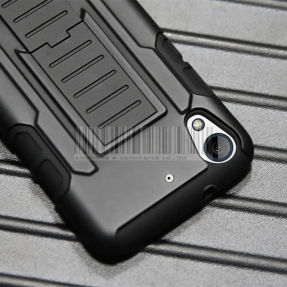 Black Protective Holster Armor Impact Hybrid Shockproof Stand Hard Case With Belt Clip For HTC Desire 510/526 D526 /626 626S |