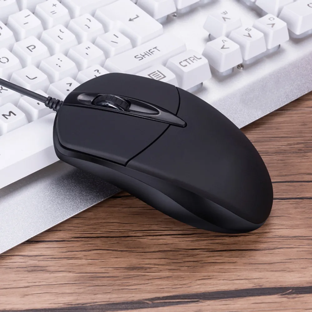 Мышь 3 кнопки 1200 dpi USB Проводная Бесшумная оптическая игровая мышь s для ПК ноутбука#5