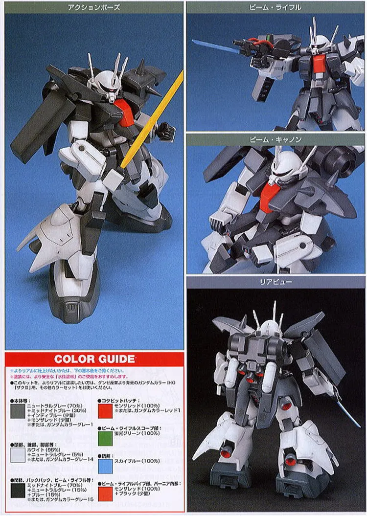 Bandai Gundam HGUC 014 1/144 AMX-011 Zaku III мобильный костюм сборные модели комплекты фигурки