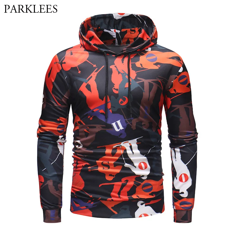 Мужская Стильная лыжная толстовка с 3D принтом мужской повседневный облегающий